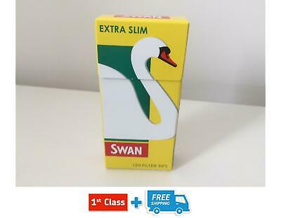 600 SWAN EXTRA SLIM CIGARETTE SMOKING FILTER TIPS - 5 PACKS - 120 TIPS PER PACK