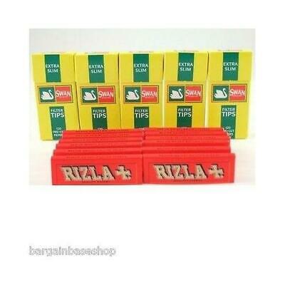 600 Swan Extra Slim Filters + Rizla Green,Red,Blue,Silver,Liquorice,Ezee,Zig Zag