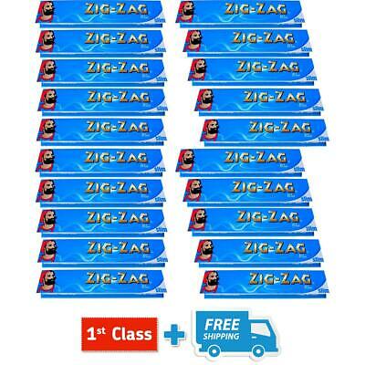 ZIG ZAG BLUE KING SIZE SLIM ROLLING PAPERS BOOKLETS  5 / 10 / 20 BOOKLETS