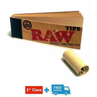 RAW Rolling Paper Roach Filter Tips Chlorine Free Roach Book, 1 - 50 Booklets