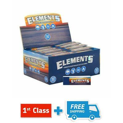 1 5 10 25 50 ELEMENTS NON PERFORATED Tips Roach Rolling Paper Original Tips