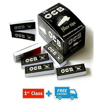 OCB ROACH FILTER TIPS PERFORATED FOR EASY ROLLING PAPERS BOOKLETS (5,10,20)
