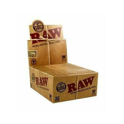 10 RAW Organic Hemp Kingsize Slim Natural Rolling Papers