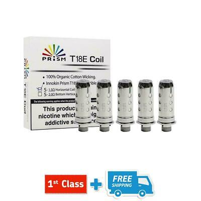 INNOKIN T18E COILS 1.5ohm T22E GENUINE Prism Endura Vape Coil Heads 5 PACK UK