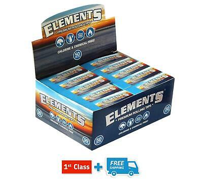 Elements Rolling Filter Tips Roaches Roach Paper Card Chlorine Chemical Free NEW