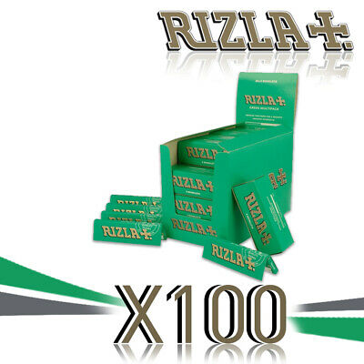 RIZLA GREEN REGULAR Rolling Paper Original Cigarette Smoking Paper Skins Sheets
