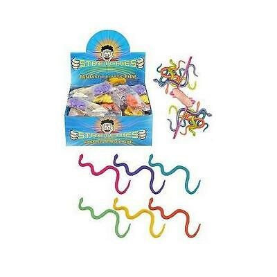 STRETCHY SNAKES Party Bag Stocking Filler Wild Jungle Animal Goody Loot Toy