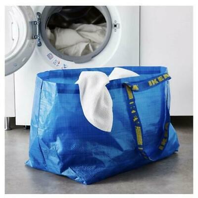 15x IKEA FRAKTA - Blue Large Reusable Bags Carry Storage Shopping Laundry Moving