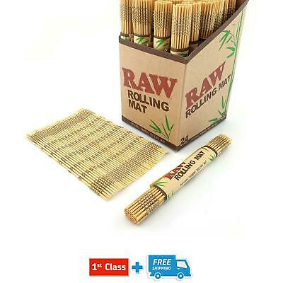 RAW Bamboo Rolling Mat Natural Tobacco Cigarette Rolling Tray