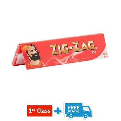 ZIG ZAG GREEN, RED KING SIZE BLUE, SILVER, UNBLEACHED SLIM (5 /10 /20 BOOKLETS)