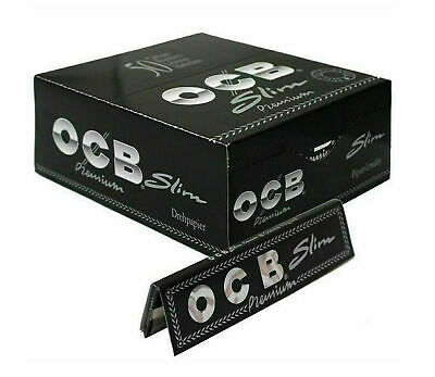 1 5 10 25 50 OCB PREMIUM BLACK KING SIZE SLIM SMOKING CIGARETTE ROLLING PAPERS