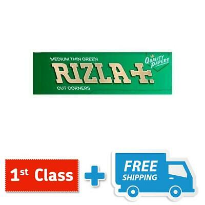 1250 RIZLA GREEN ROLLING PAPERS MADE IN BELGIUM ORIGINAL 25 BOOKLETS