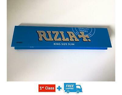 10 RIZLA KING SIZE BLUE SLIM  BOOKLETS &  5 FULL BOX SWAN EXTRA SLIM FILTER TIPS