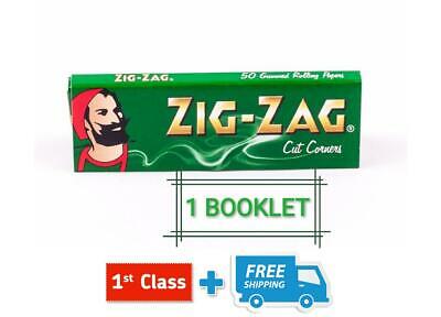 ZIG ZAG GREEN REGULAR STANDARD SMOKING ROLLING PAPERS