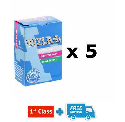 RIZLA FILTER TIPS Slim Tips 6MM Cigarette Rolling Tips x 150  *New Pack*