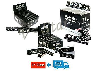 OCB PREMIUM BLACK ROLLING PAPERS + FILTERS / PERFORATED TIPS (5/10/20) BOOKLETS