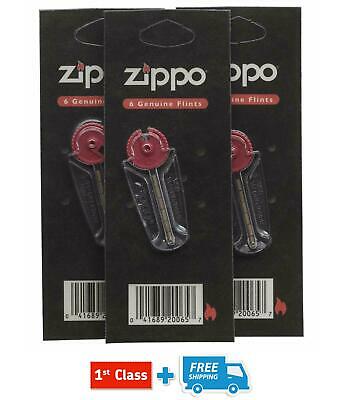 3 PACKS 100% GENUINE ZIPPO LIGHTER 18 FLINTS GENUINE ORIGINAL FREE POSTAGE
