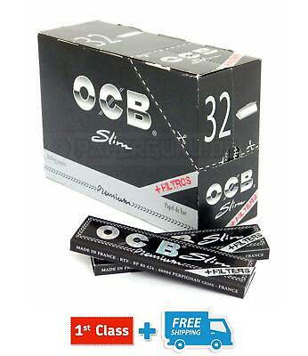 OCB PREMIUM BLACK ROLLING PAPERS + FILTERS / PERFORATED TIPS (5/10/20) BOOKLETS