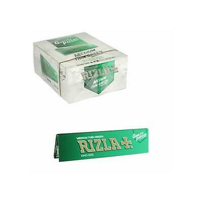 5 BOOKLETS RIZLA KING SIZE GREEN ROLLING PAPERS