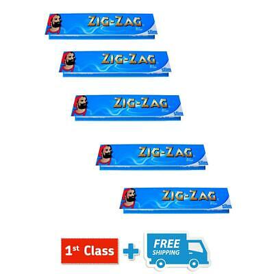 ZIG ZAG BLUE KING SIZE SLIM ROLLING PAPERS BOOKLETS  5 / 10 / 20 BOOKLETS