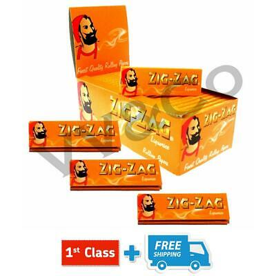 10 BOOKLETS ZIG ZAG LIQUORICE SMOKING CIGARETTE ROLLING PAPERS ORIGINAL GENUINE