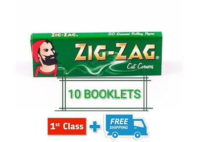 ZIG ZAG GREEN REGULAR STANDARD SMOKING ROLLING PAPERS