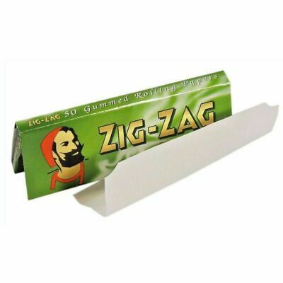 Zig Zag Green Standard Regular Cigarette Rolling Paper - Buy 1 to 100 Booklets