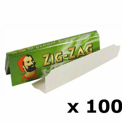 Zig Zag Green Standard Regular Cigarette Rolling Paper - Buy 1 to 100 Booklets