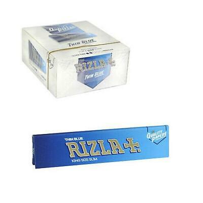 10 BOOKLETS RIZLA BLUE KING SIZE SLIM ROLLING PAPERS