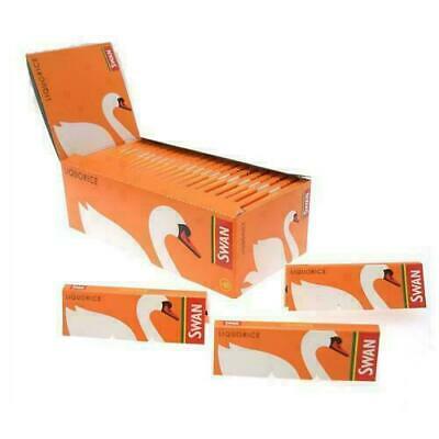1 5 10 25 50 SWAN LIQUORICE Standard Regular Cigarette Smoking Rolling Papers