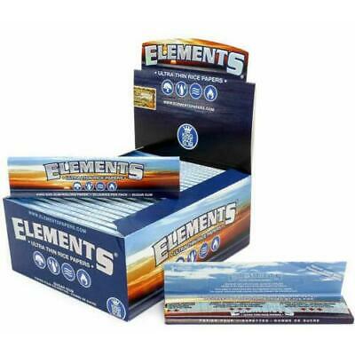 1 5 10 25 50 Elements Ultra Thin Rice King Size Slim Rolling Papers Skin Genuine