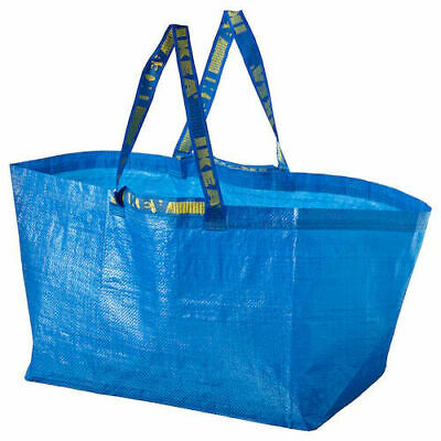 IKEA FRAKTA LARGE BLUE BAG IDEAL FOR SHOPPING, LAUNDRY, STORAGE