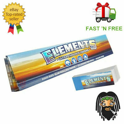 Elements Kingsize Ultra Thin Large Rizla Rolling Papers & Elements Roach TIps