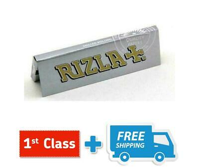NEW 600 RIZLA SILVER ROLLING PAPERS + 600 SWAN EXTRA SLIM FILTER TIPS ORIGINAL