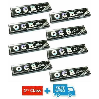 OCB PREMIUM BLACK WITH FILTERS KING SIZE SLIM CONNOISSEUR SMOKING ROLLING PAPERS