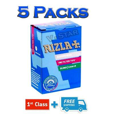 RIZLA FILTER TIPS SLIM TIPS 6mm CIGARETTE ROLLING TIPS x 150 PACK (5/10/20)