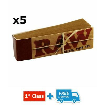 RAW Rolling Paper Roach Filter Tips Chlorine Free Roach Book, 1 - 50 Booklets