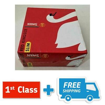 SWAN KING SIZE SLIM RED, BLUE,GREEN ROLLING PAPERS RIZLA SMOKING 10 BOOKLETS