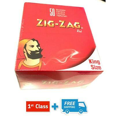 ZIG ZAG RED KING SIZE SLIM ROLLING PAPERS ( 5/10/20 BOOKLETS )