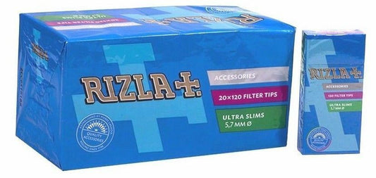Full Box of 2400 Rizla ULTRA SLIM Cigarette Extra Slim Filter Tips Free P&P