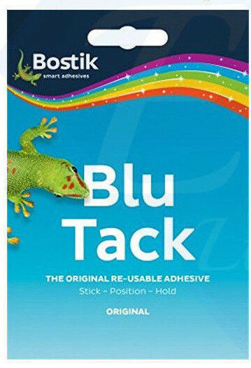 Bostik Blu Tack Sticky Tac Blue Stick Hold  Original Re-Usable Best Adhesive UK
