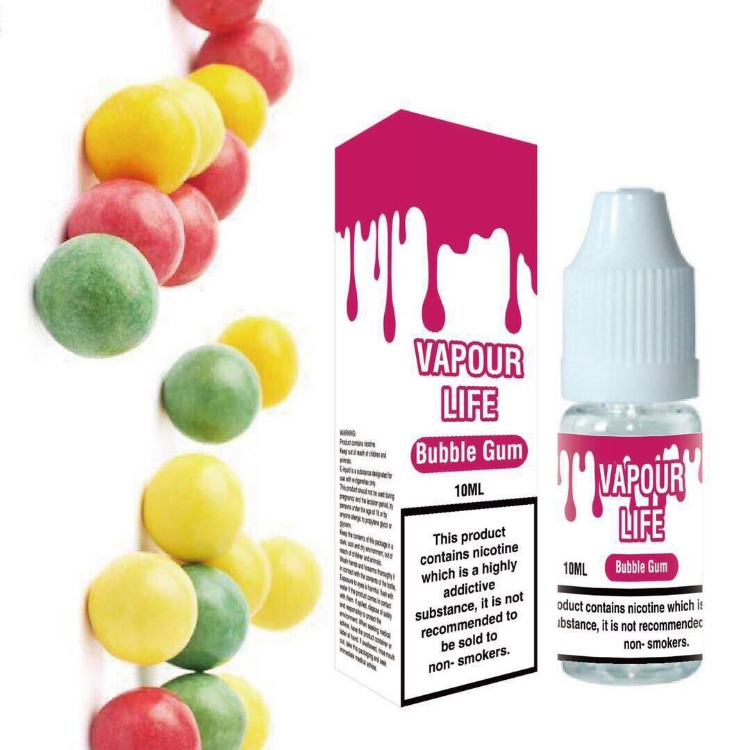 VAPOUR LIFE 10ml Strength Vape Juice E-Liquid 50vg / 50pg Cloud Chasing 0mg