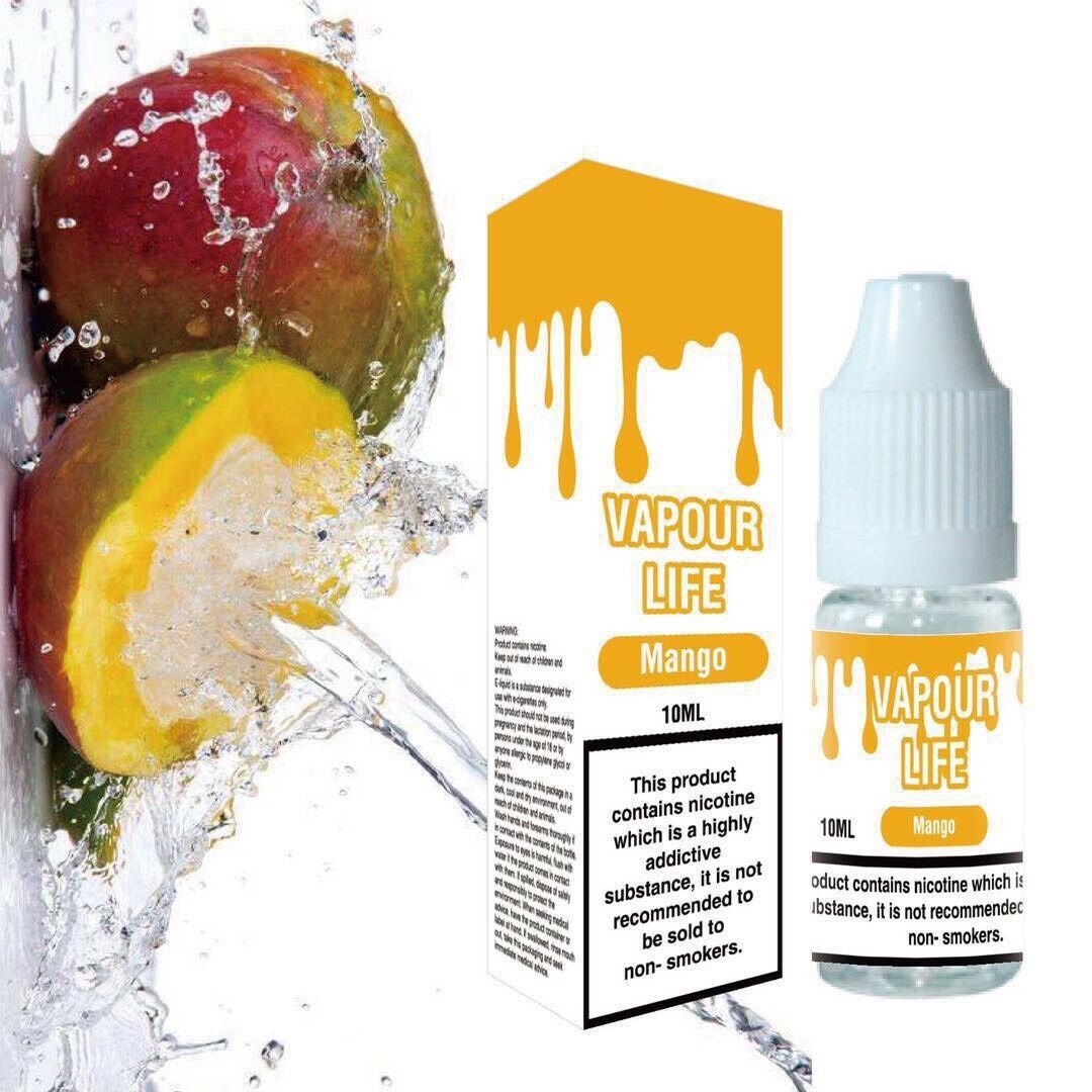 VAPOUR LIFE 10ml Strength Vape Juice E-Liquid 50vg / 50pg Cloud Chasing 0mg