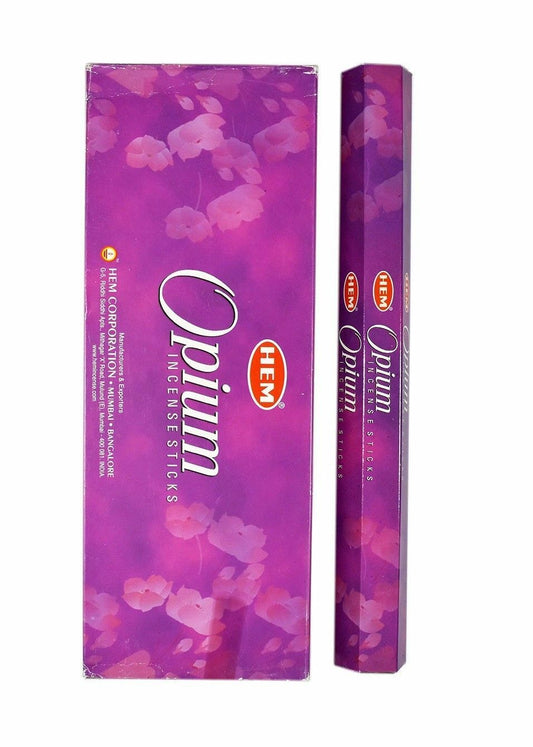 HEM OPIUM INCENSE STICKS PACK OF 6 (120 STICK) - 001466