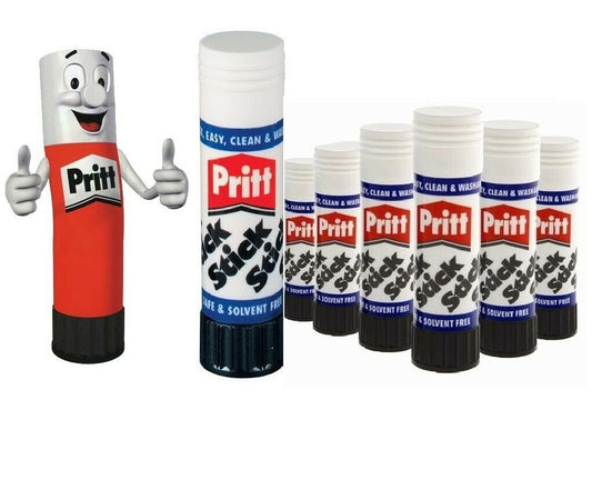 Genuine PRITT STICK Glue Washable Non Stick Toxic Free Home School Office Craft