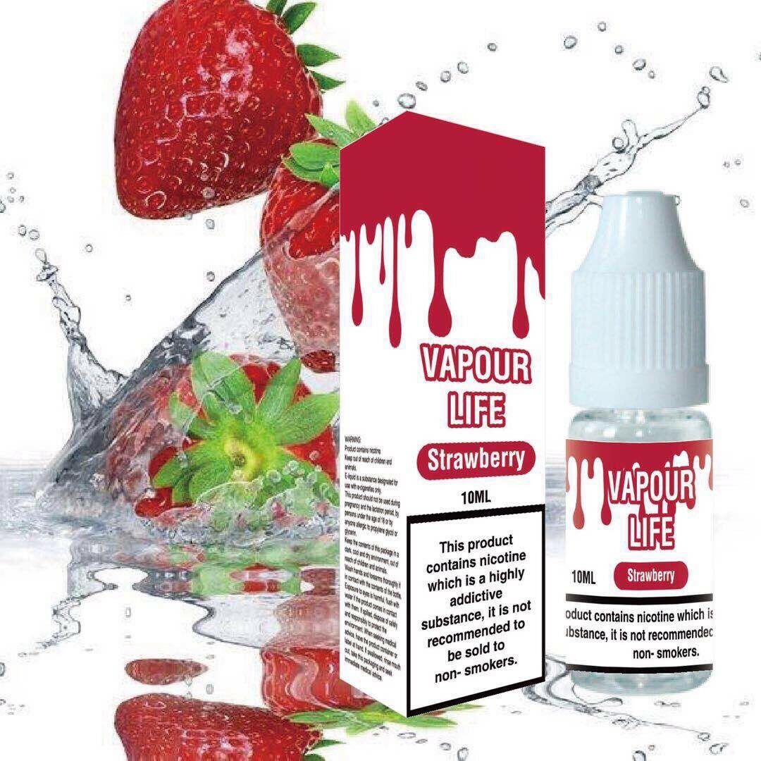 VAPOUR LIFE 10ml Strength Vape Juice E-Liquid 50vg / 50pg Cloud Chasing 0mg