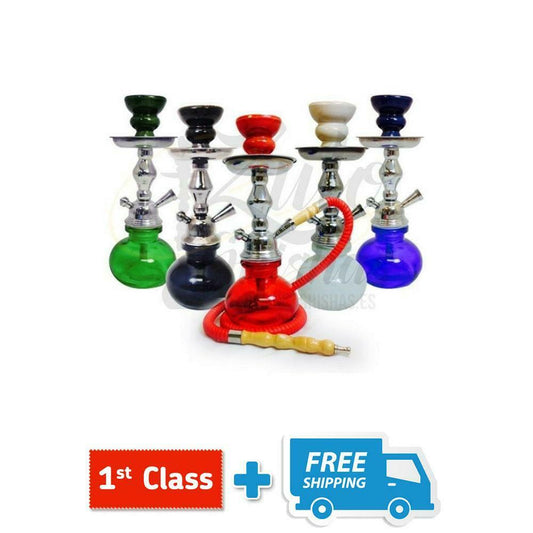 Small 11" inch 1 Hose Shisha Pipe sheesha Hookah Narghila Set FREE Coal