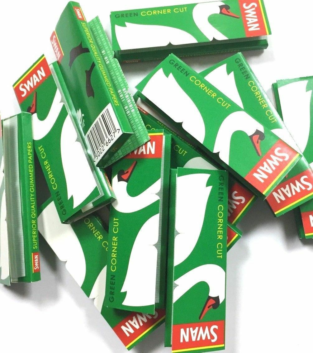 1000 SWAN GREEN REGULAR ROLLING PAPERS 20 BOOKLETSX 50 PAPERS EACH BOOKLET UK