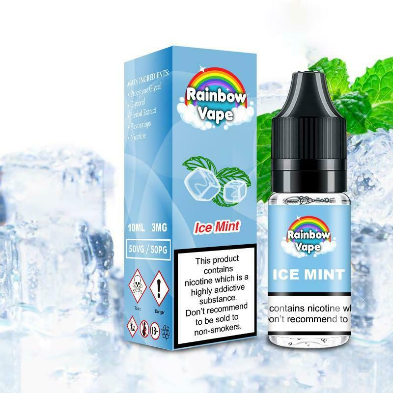 RAINBOW E Liquid Premium Vape Juice 50VG/50PG 3mg
