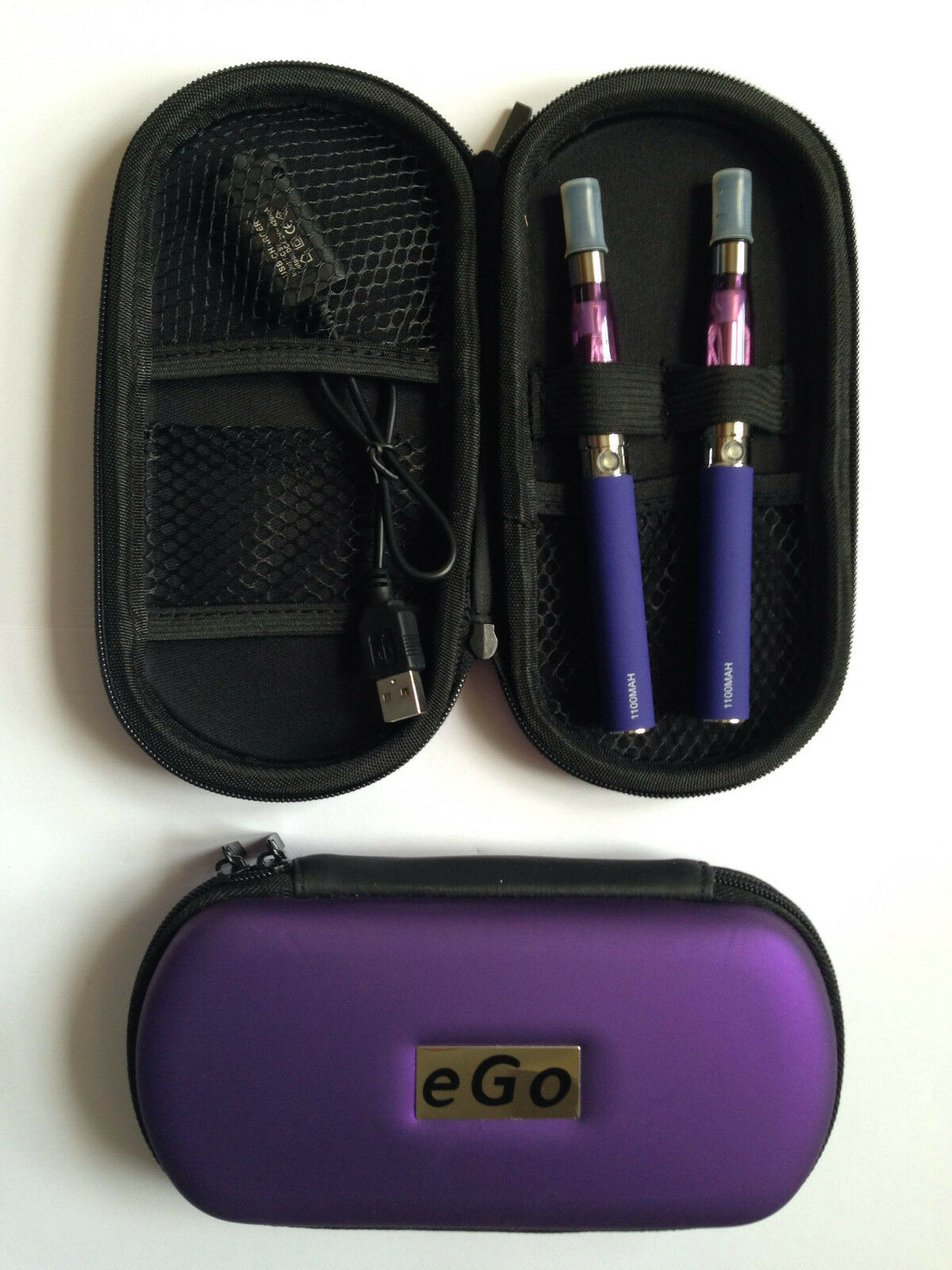 E SHEESHA PEN RECHARGEABLE TWIN PACK  WITH CASE FROM 6 COLOURS + 1 FREE LIQUID